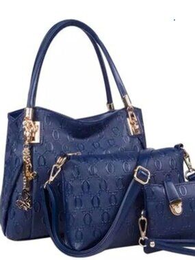 3-Piece Women’s Handbag Set | Shoulder Tote, Crossbody & Wristlet